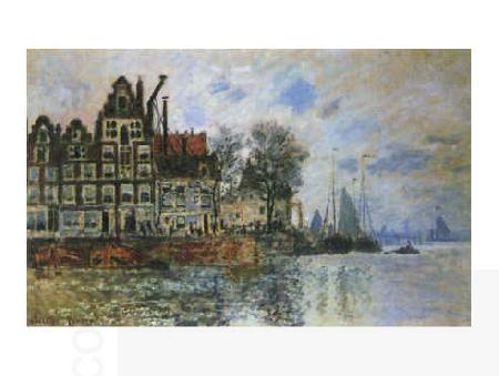 Claude Monet View of Amsterdam China oil painting art